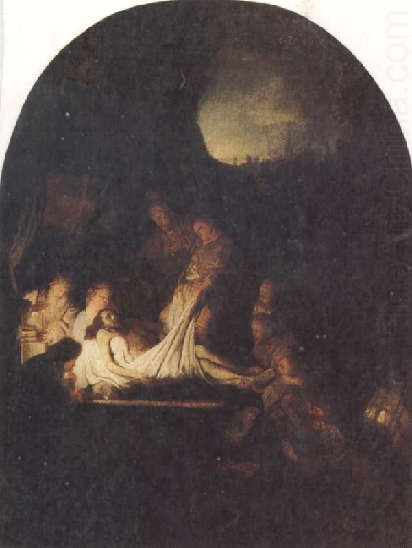 REMBRANDT Harmenszoon van Rijn The Entombent of Christ oil painting picture